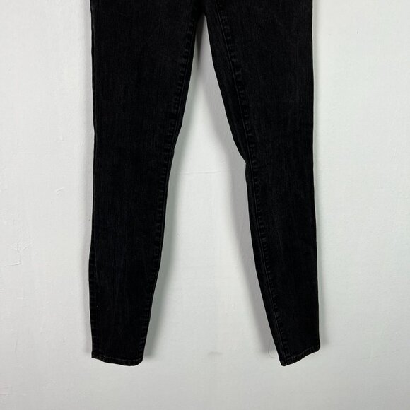 Madewell Tall 9" High-Riser Skinny Skinny Jeans in Black Frost Size 25 T T704 - Picture 4 of 11